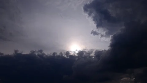 The sun's rays shine through the clouds. Switzerland. Stock Footage 108904499