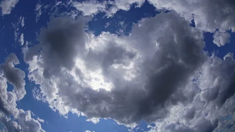 The Sun's Rays of the Sun Penetrate Through the Clouds. Stock Footage 112255260