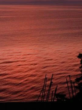 Sun's reflection on water Stock Photos