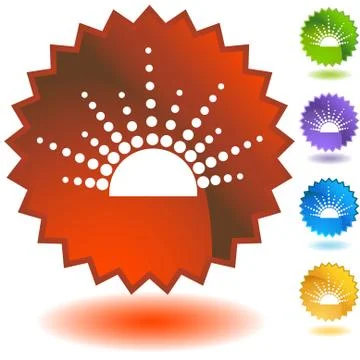 Suns - set Stock Illustration