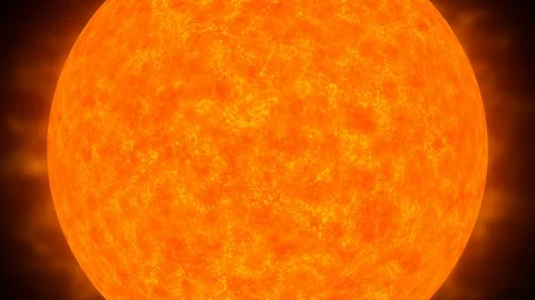 The sun's surface with rays Stock Footage 114350469