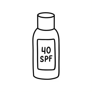 Sunscreen for the body. Packaging of sunscreen Illustrazione stock