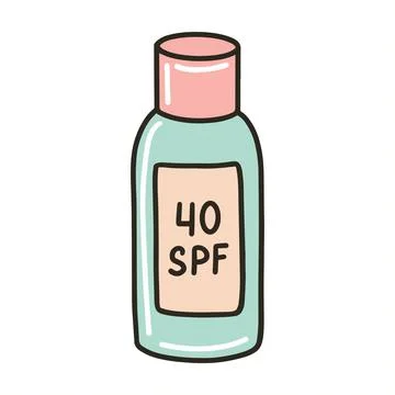 Sunscreen for the body. Packaging of sunscreen Illustrazione stock