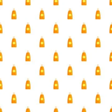 Sunscreen bottle pattern creating summer uv protection background 스톡 일러스트