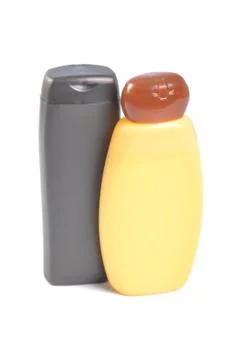 Sunscreen bottles Stock Photos