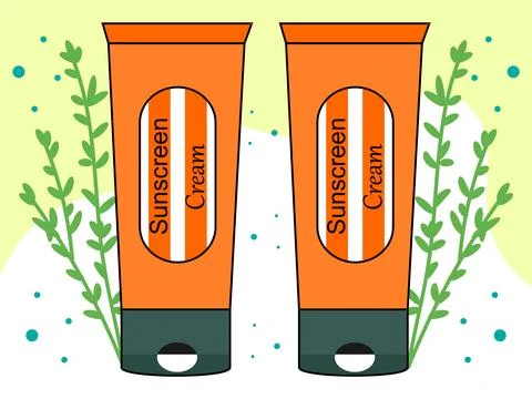 Sunscreen Concept Illustration Stock Illustration