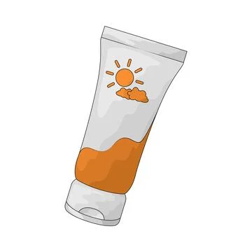 Sunscreen illustration Illustrazione stock