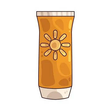 Sunscreen illustration Illustrazione stock