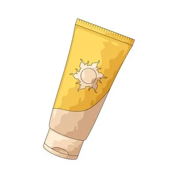 Sunscreen illustration Illustrazione stock