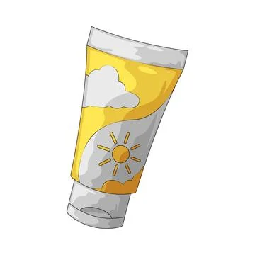 Sunscreen illustration Illustrazione stock