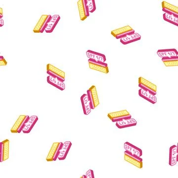 Sunscreen layer on skin isometric icon seamless pattern Stockillustratie