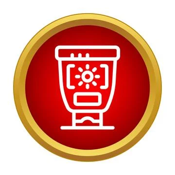 Sunscreen lotion bottle blocking uv rays icon Stock Illustration