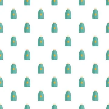 Sunscreen lotion bottles seamless pattern design Stock Illustration