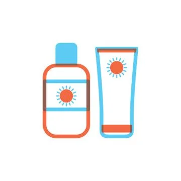 Sunscreen lotion Иллюстрация