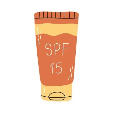 Sunscreen Moisturizer, Lotion, sunscreen, bottle Stock Illustration