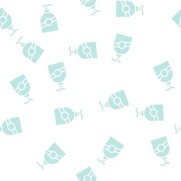 Sunscreen pump bottle glyph vector seamless pattern 스톡 일러스트