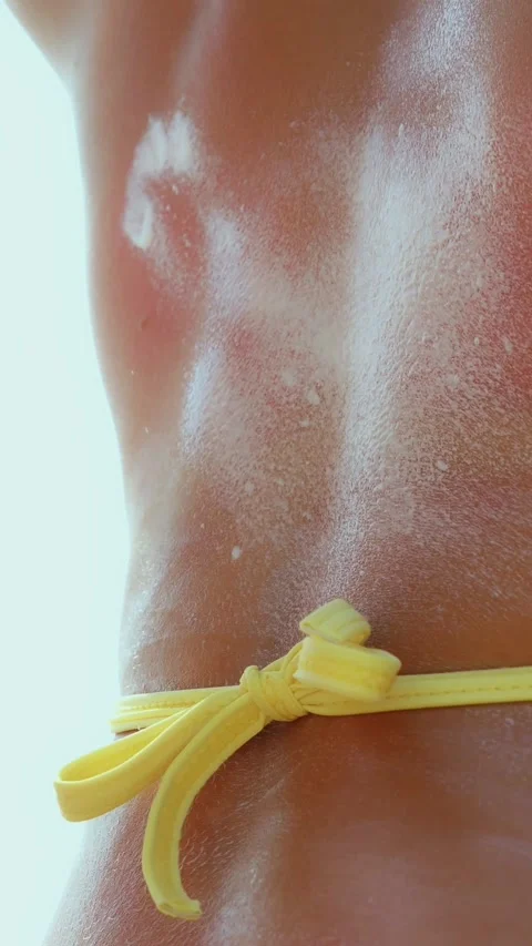 Sunscreen. safe tan. sunburn. protection from harmful solar radiation. close-up. Stock Footage 315758942