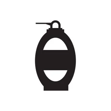 Sunscreen. Single flat icon Stock Illustration