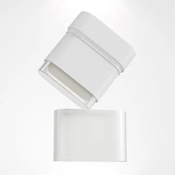 Sunscreen Stick packaging with translucent clear cap Illustrazione stock