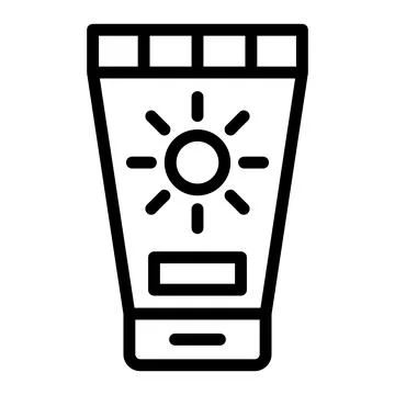 Sunscreen Vector Icon Design Illustration Stock Illustration