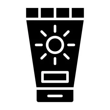 Sunscreen Vector Icon Design Illustration Stock Illustration