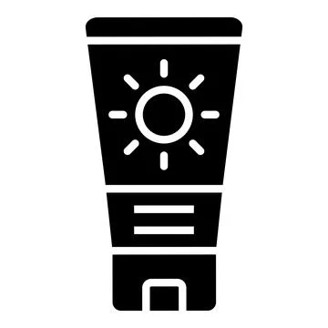 Sunscreen Vector Icon Design Illustration Stock Illustration