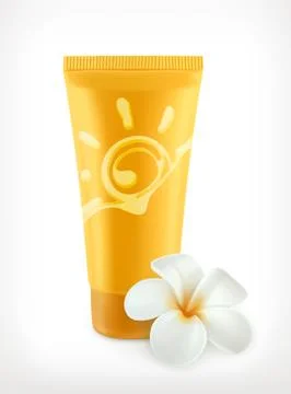 Sunscreen, vector icon Stock Illustration