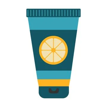 Sunscreen. Vector illustration in flat style Stock Illustration