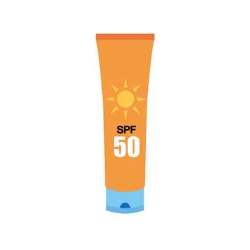 Sunscreen on a white background vector illustration design Stock Illustration