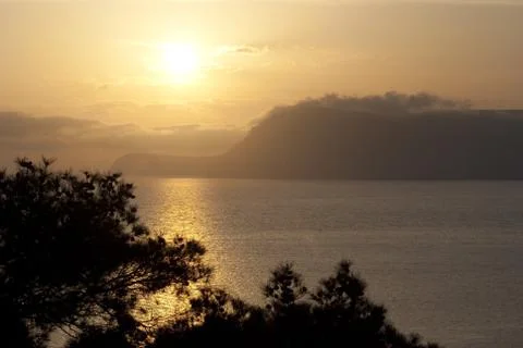 Sunser and sea Stock Photos