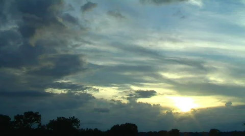 Sunset 069 (1080p 23.976) Video stock 735162