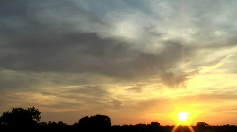 Sunset 070 (1080p 29.97) Video stock 757634
