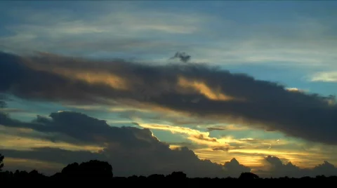 Sunset 072 FAST (1080p 29.97) Video stock 782173