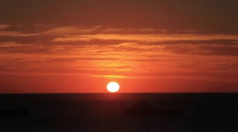 Sunset 20x speed Stock Footage 1182730