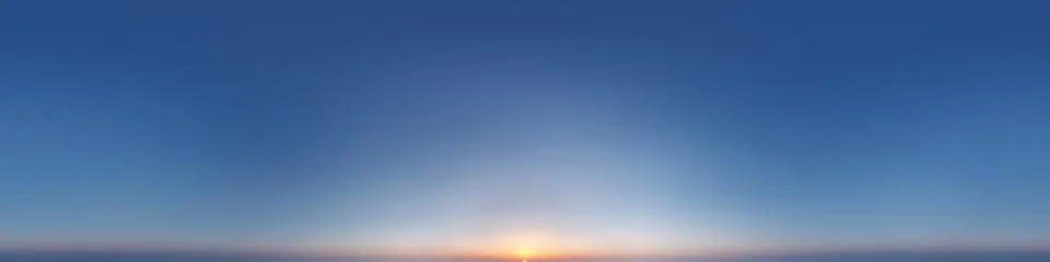 Sunset. 360-degree sky panorama. Spherical equirectangular seamless panorama. Stock Photos