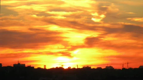 Sunset 4 HD time lapse series Stock Footage 273225