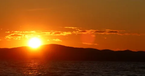 Sunset 4k. Stock Footage 158038001