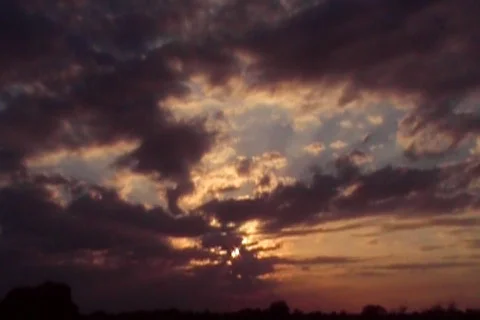 Sunset 54 WIDE Stock Footage 91255