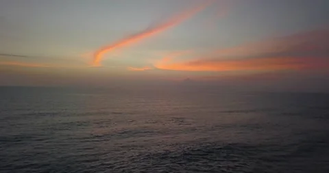Sunset above the balinese sea Stock Footage