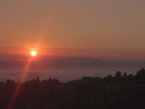 Sunset above the clouds - 3k Time Lapse Stock Footage 41981347