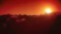 Sunset above the clouds. Camera flight through the clouds. Easy to loop 4k or 4k+ Resolution