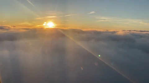 Sunset above the Clouds Stock Footage 156457856