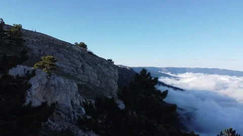 Sunset above clouds part 1 - stock footage Stock Footage 157886146