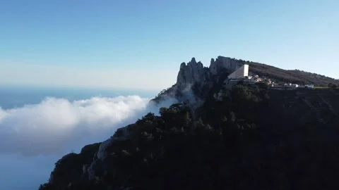 Sunset above clouds part 1 - stock footage Stock Footage 157886171