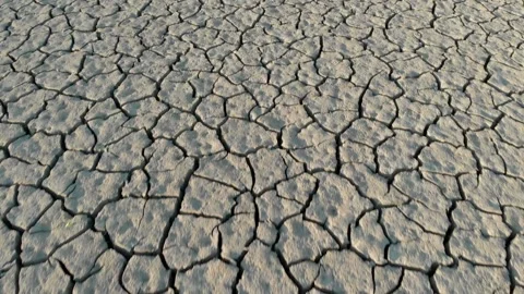 Sunset above drought disaster hot weather dry soil. Climate change global 스톡 동영상 334029504
