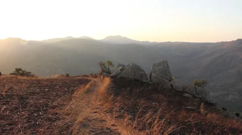 Into the sunset from above Stock Footage 51768723