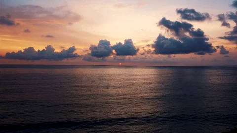 Sunset above ocean, timelapse. Stock Footage 83716508