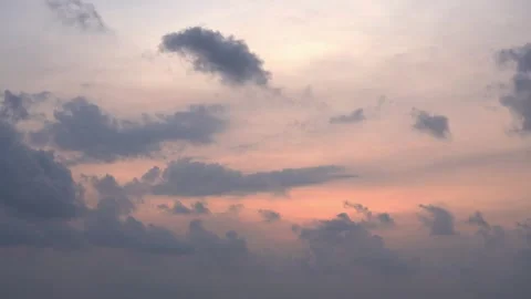 Sunset above the ocean timelapse, Vung Tau beach 4k Stock Footage 242352253