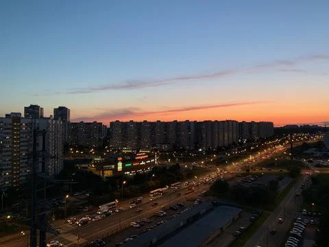 Sunset above Foto stock