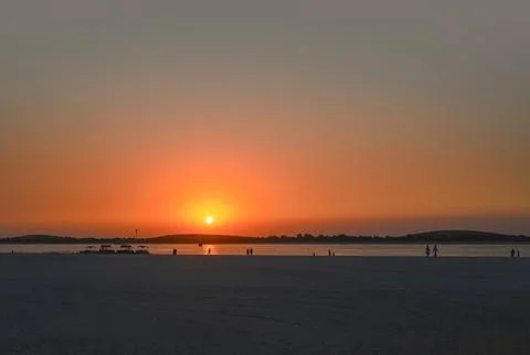 Sunset in Abu Dhabi, UAE Stock Photos